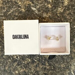 Flower Studs - gold vermeil earrings NWT